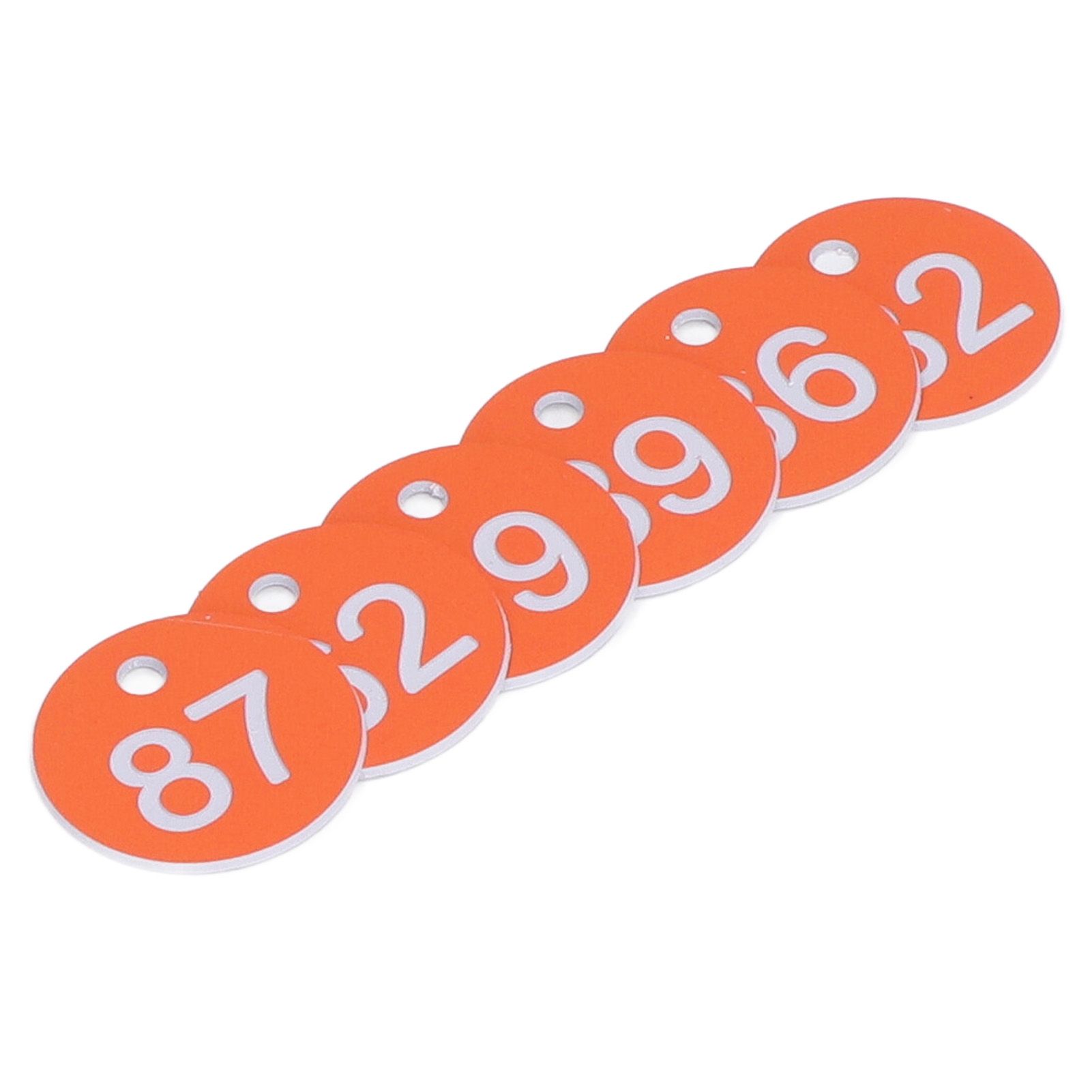 50Pcs Numbered Label Round Simple Beautiful Beehive Tag Breeding Supplies for Beekeeping Animal HusbandryNumbers 51 to 100 Orange — image 3