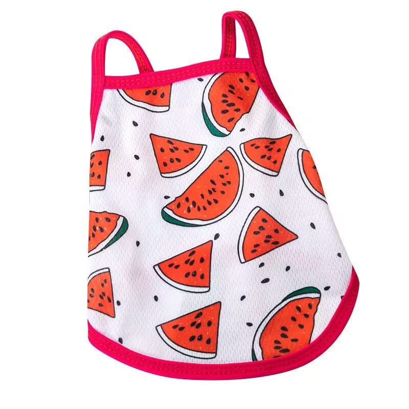 Lele Meow Pet Vest Summer Polyester Camisole-strawberry — image 5