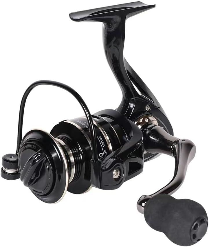 All Metal Spinning Fishing Reel - Ultra Smooth 5.2:1 Gear Ratio Saltwater Freshwater - Corrosion Resistant CNC Machined Fish Reel for Surfcasting Kayak - 5000