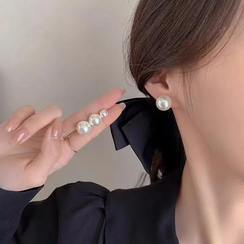 High-Grade Pearl Earrings for Women Stylish Jewelry Gift Classy Accessories - 14MM โ image 5