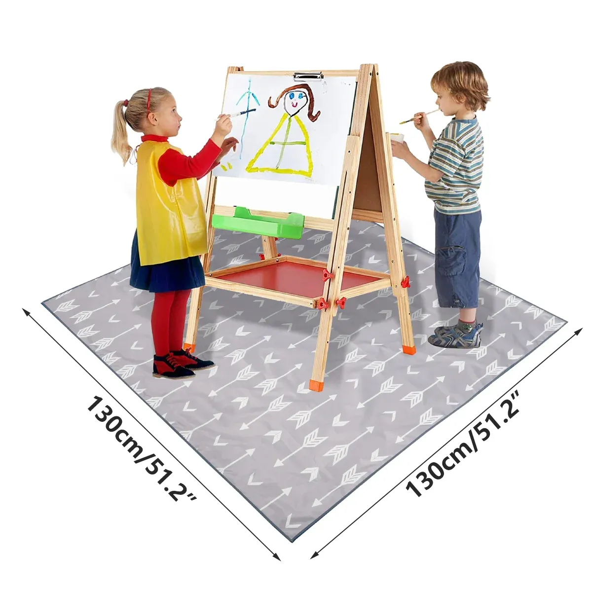 Non Slip Waterproof Floor Mat High Chair Picnic Tablecloth Play Protector โ image 3