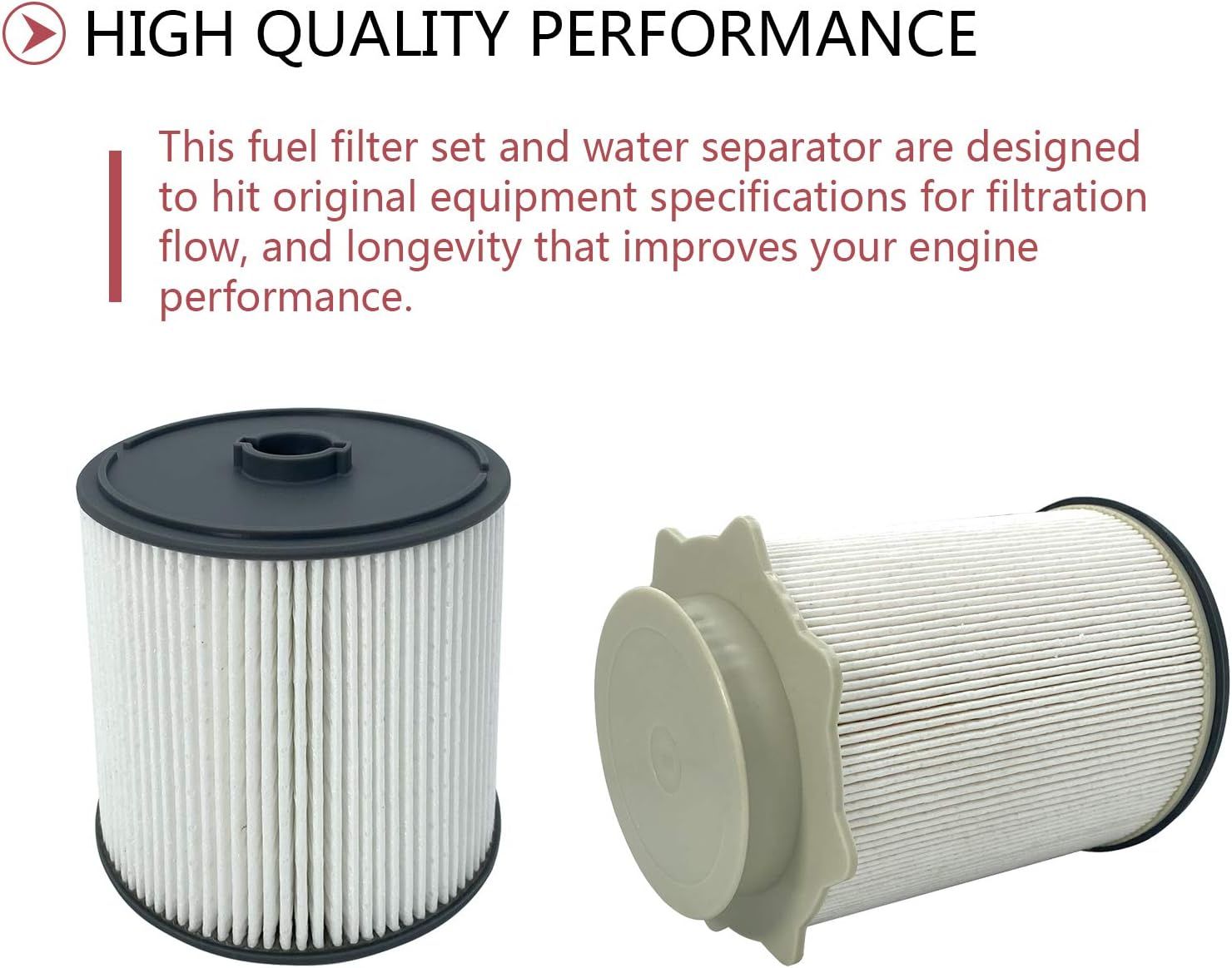 Diesel Fuel Filter and Water Separator Set, 68157291AA and 68436631AA Replacement for 2019-2021 Dodge Ram 6.7L Cummins Trucks โ image 4