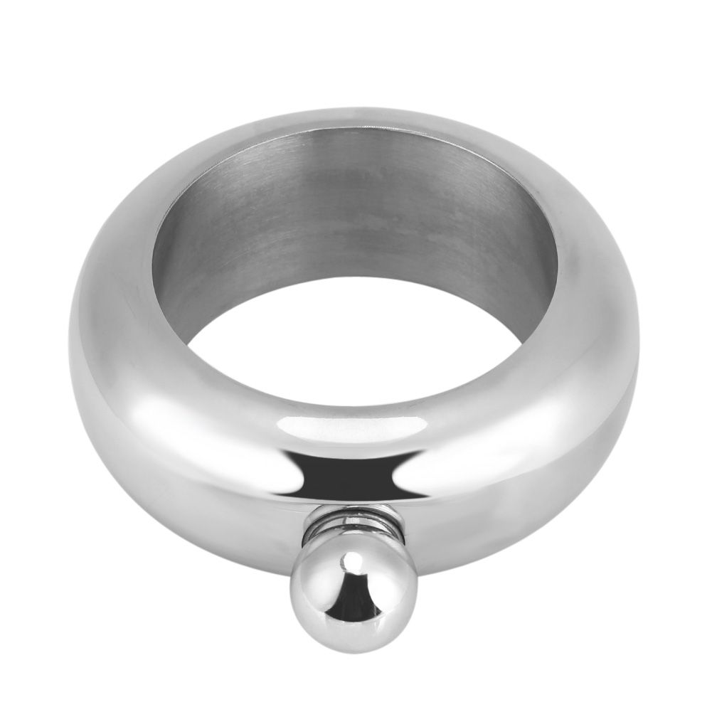 Bracelet Shaped Hip Flask Stainless Steel Flagon Wine Bottle Whiskey Drinkware Funnel (Silver) — image 3