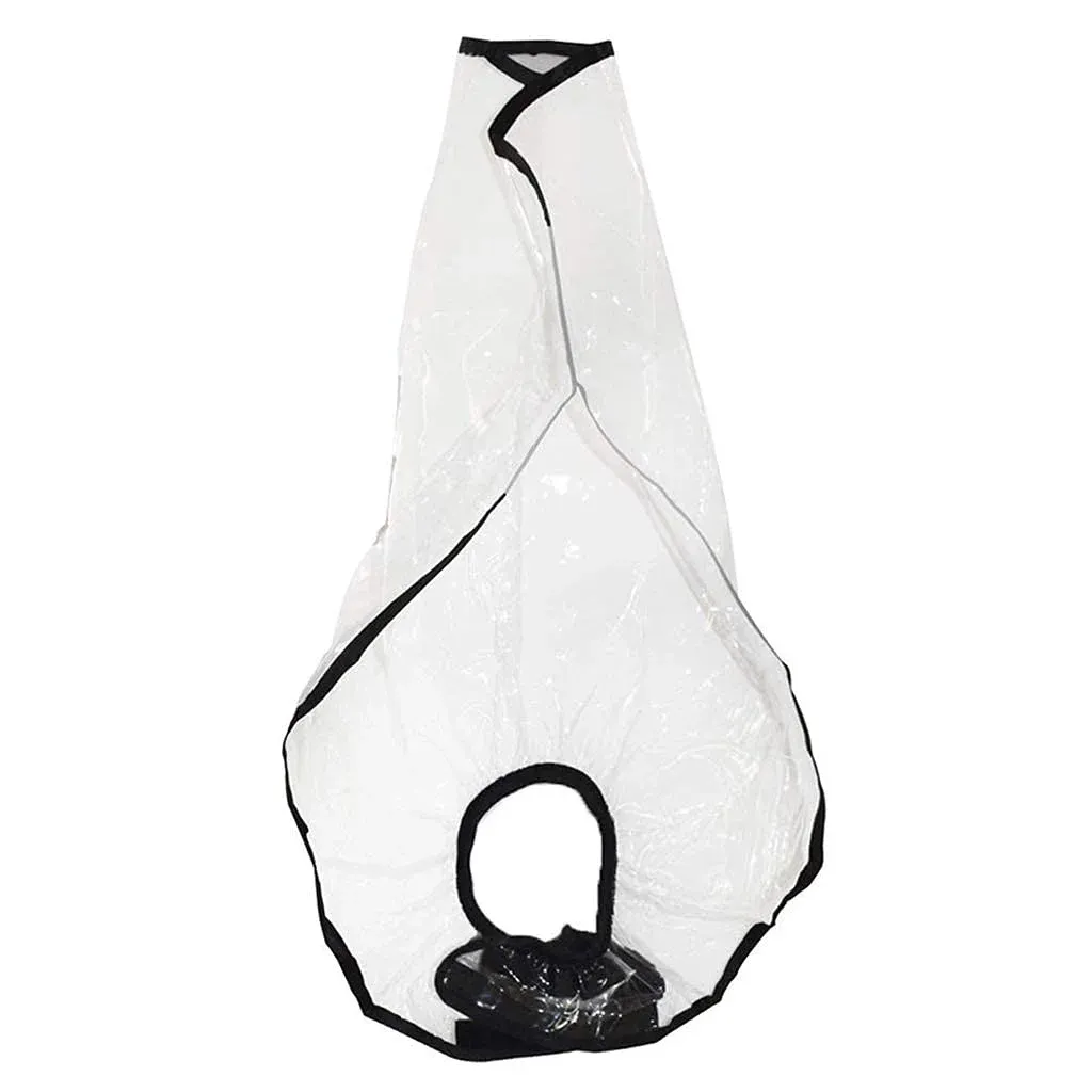 2 Pcs Hair Washing Funnel Apron, Upright Position Shampoo Cape for Home or Salon Use, Elderly Disabled Clients, Clear — image 6