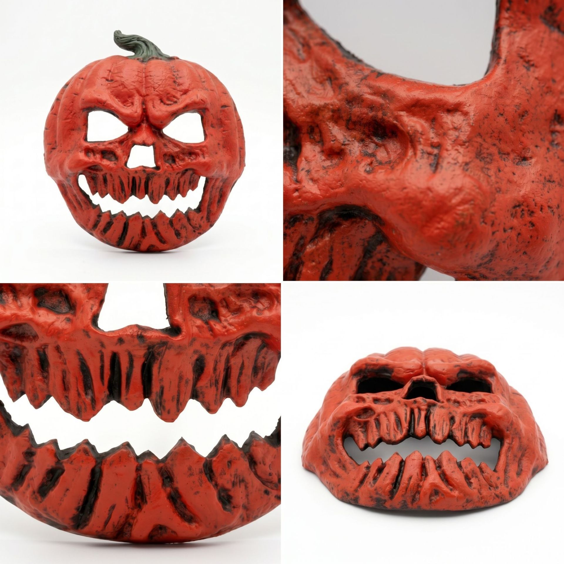 3-pack Scary Pumpkin Mask - PU Foam Pumpkin Head Costume Prop, DIY Halloween Party Decoration for Carnival, Fancy Dress, Birthdays and Festive โ image 4