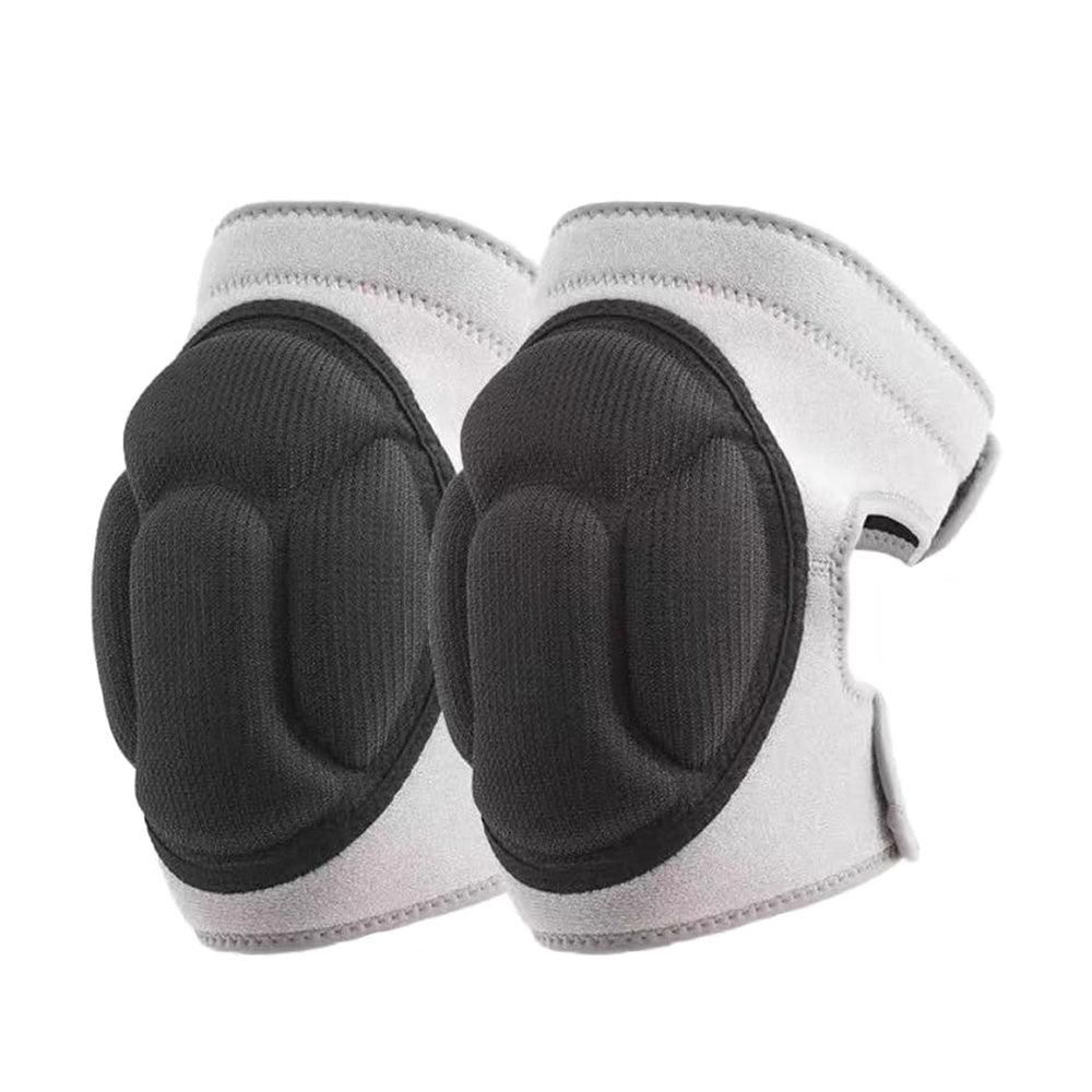 Pair of Knee Pads Anti-Slip Knee Protector Braces for Work Sports Grey - XL — image 3