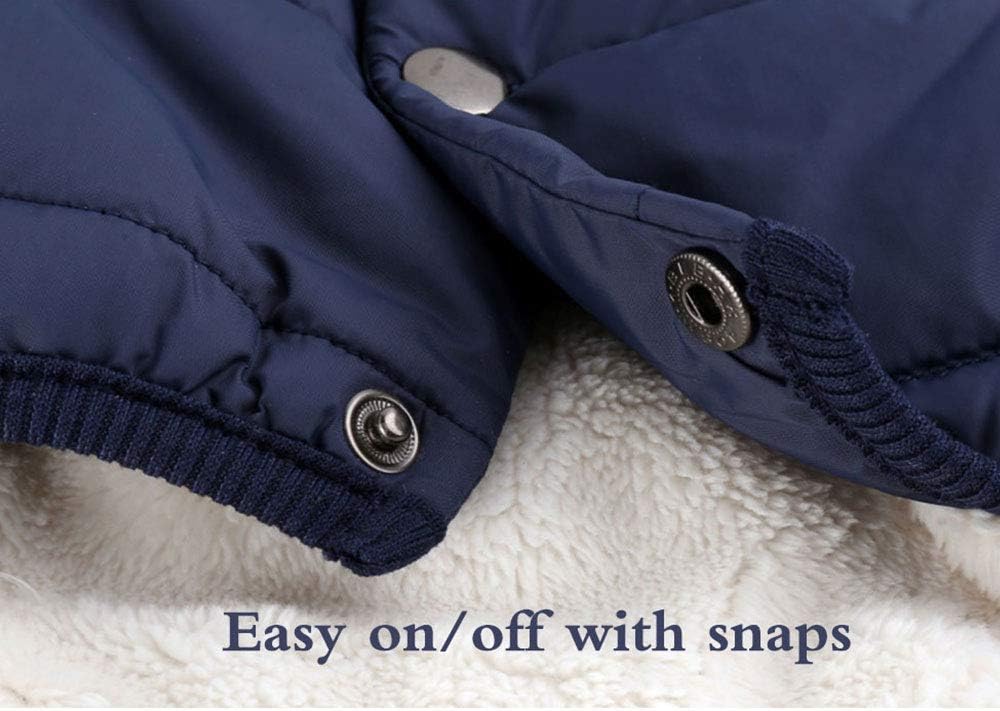 Winter Dog Coat Marine Blue Size L - Warm Pet Clothing for Cold Weather — image 4