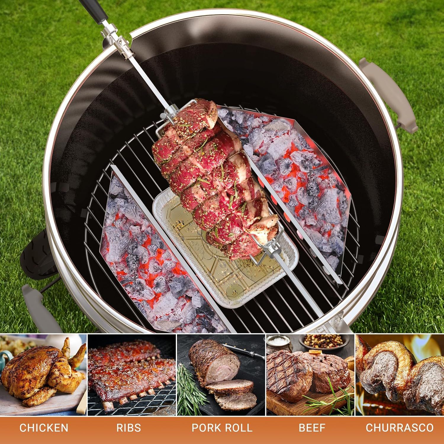 2Pcs 4 Prongs Stainless Steel Barbecue Forks Outdoor Barbecue Rotisserie Meat Forks Tool Chicken Grill Roasting Fork Kitchen โ image 4