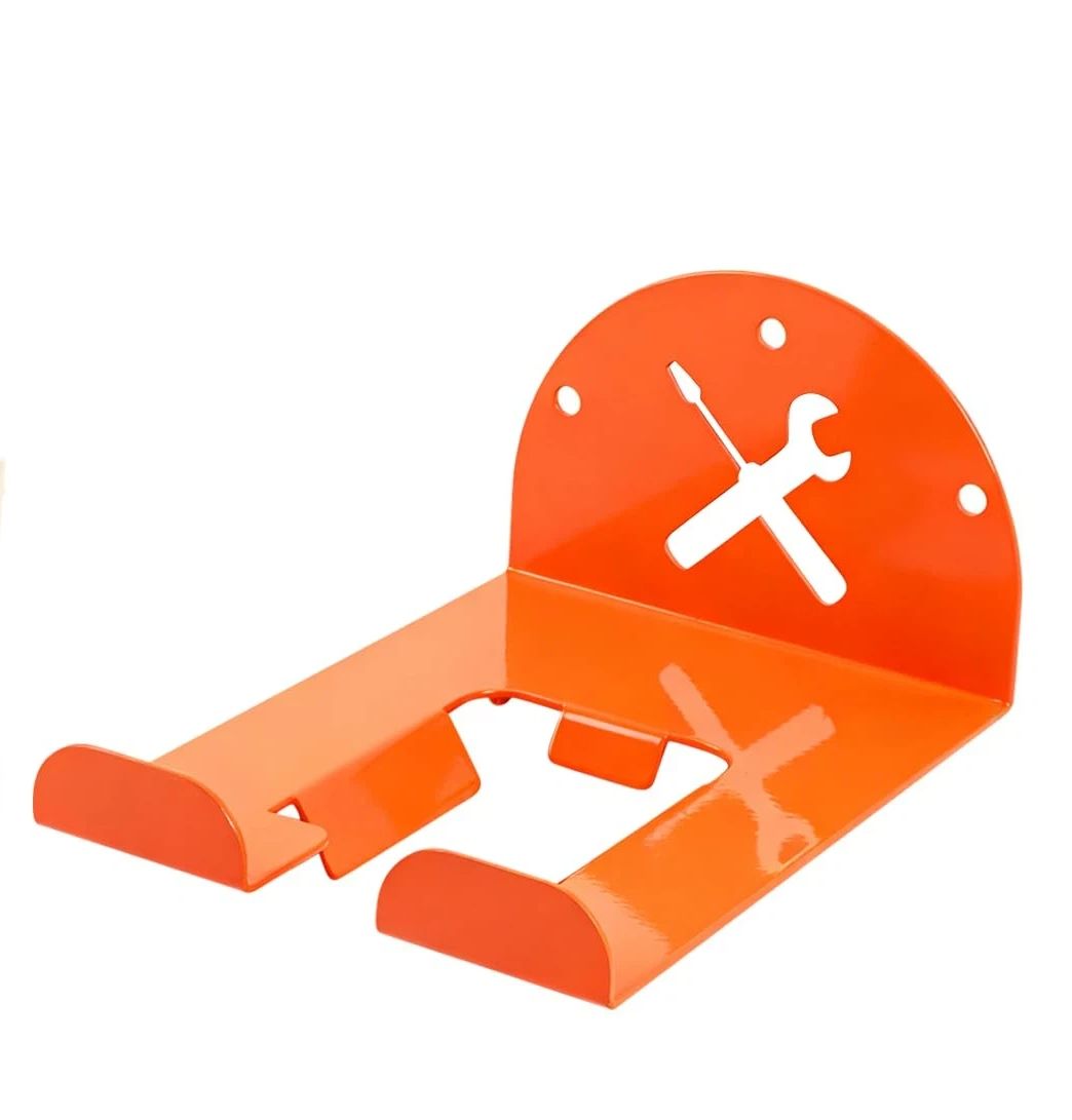 Trimmer Rack Wall Mount - Heavy Duty Wall Hanger for Grass Trimmer Garden Tools Chainsaw Hedge Trimmer 1 Pack Orange(D model)