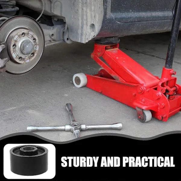 2pcs Jack Wheels Universal Hydraulic Jack Front Wheel Replacement Bearing Wheels Trailer Jacks Wheels to Ensure Stability and Flexibility, Black Color โ image 2