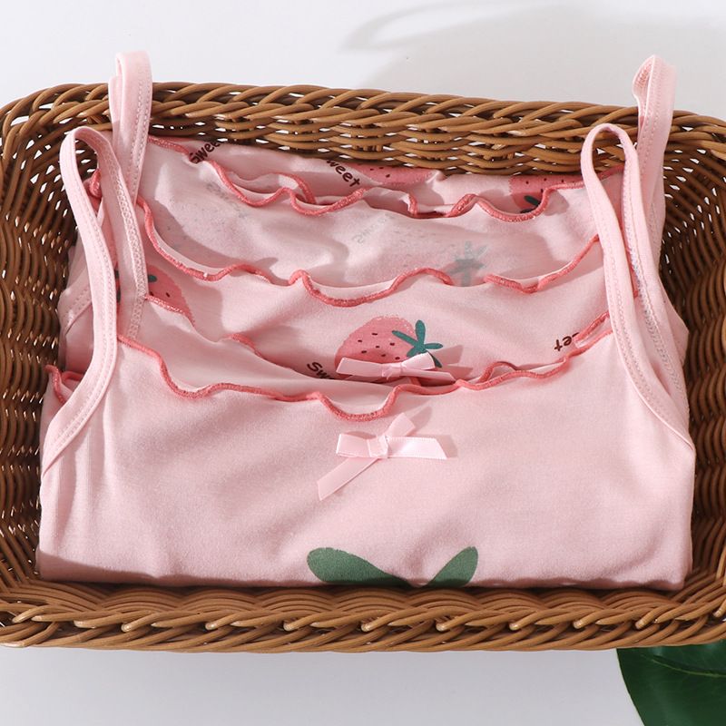 KIDS MAM&DAD Girls Viscose Summer Sleepwear powdered strawberry 130cm โ image 3