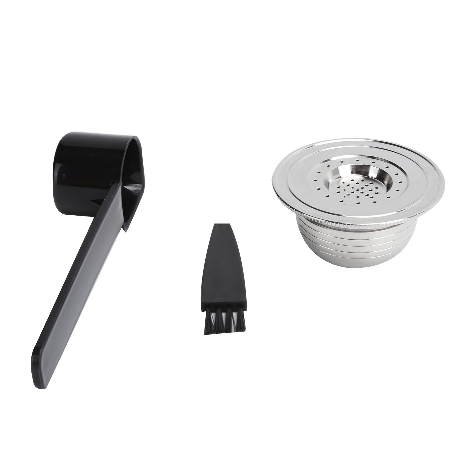Coffee Capsule Kit with Spoon Brush Gaskets Reusable Coffee Filter Cup Fit for BIALETTI — image 2