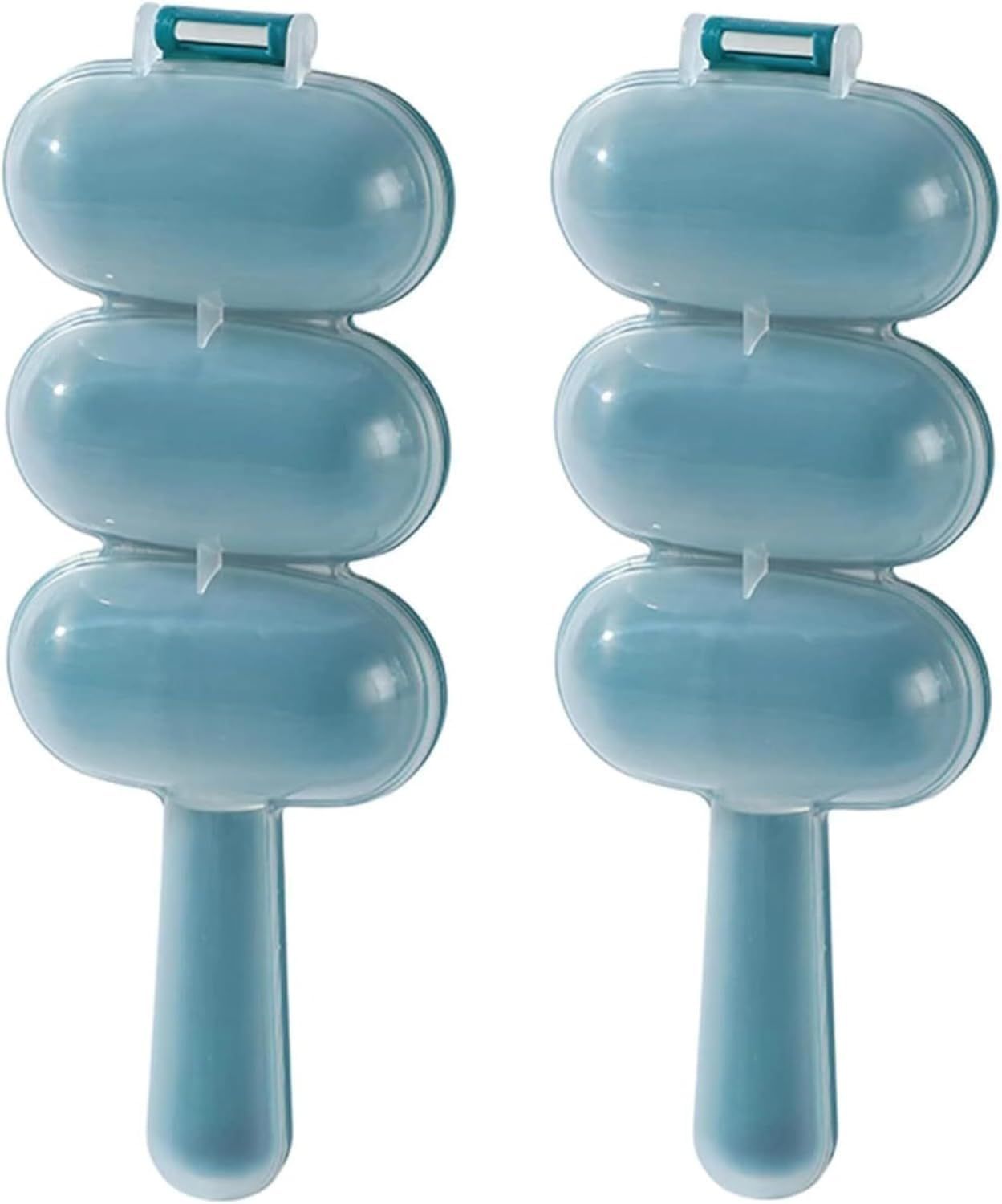 2 Pcs Blue Rice Ball Maker Shake Lunch Maker Mould Rice Ball Shaker Rice Ball Mold Rice Ball Shaped Kitchen Tools Home DIY Making Kit Sushi Plates, DIY Sushi