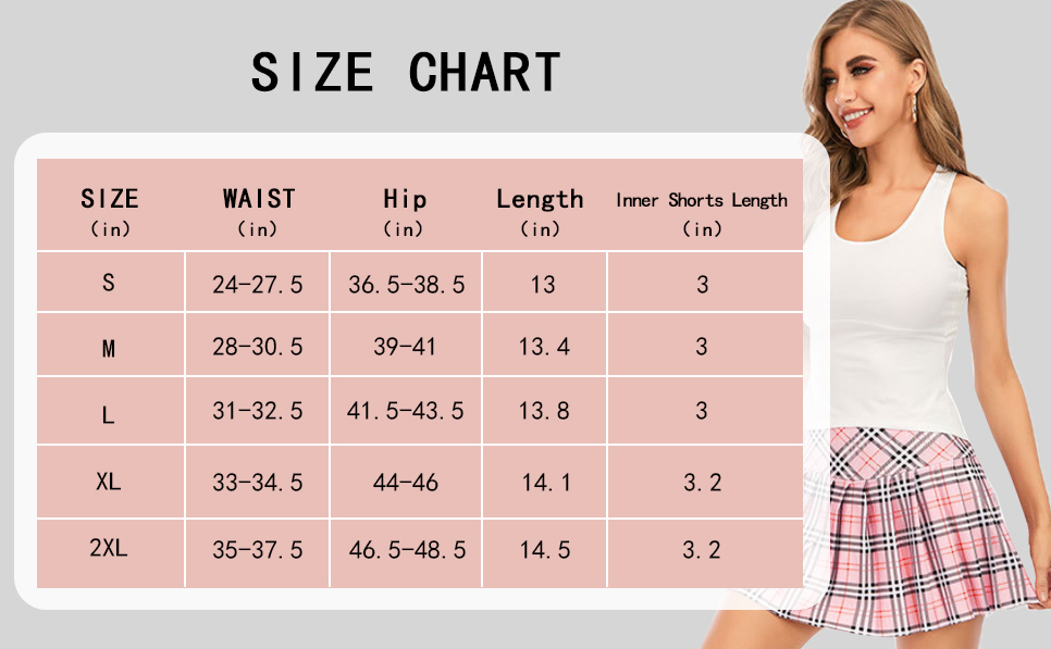 Women's Tennis Skirt with Pockets & Built-in Shorts – High-Waisted Golf Running Skort for Active Lifestyle, Sporty Fitness Wear (Red,XL) — image 6