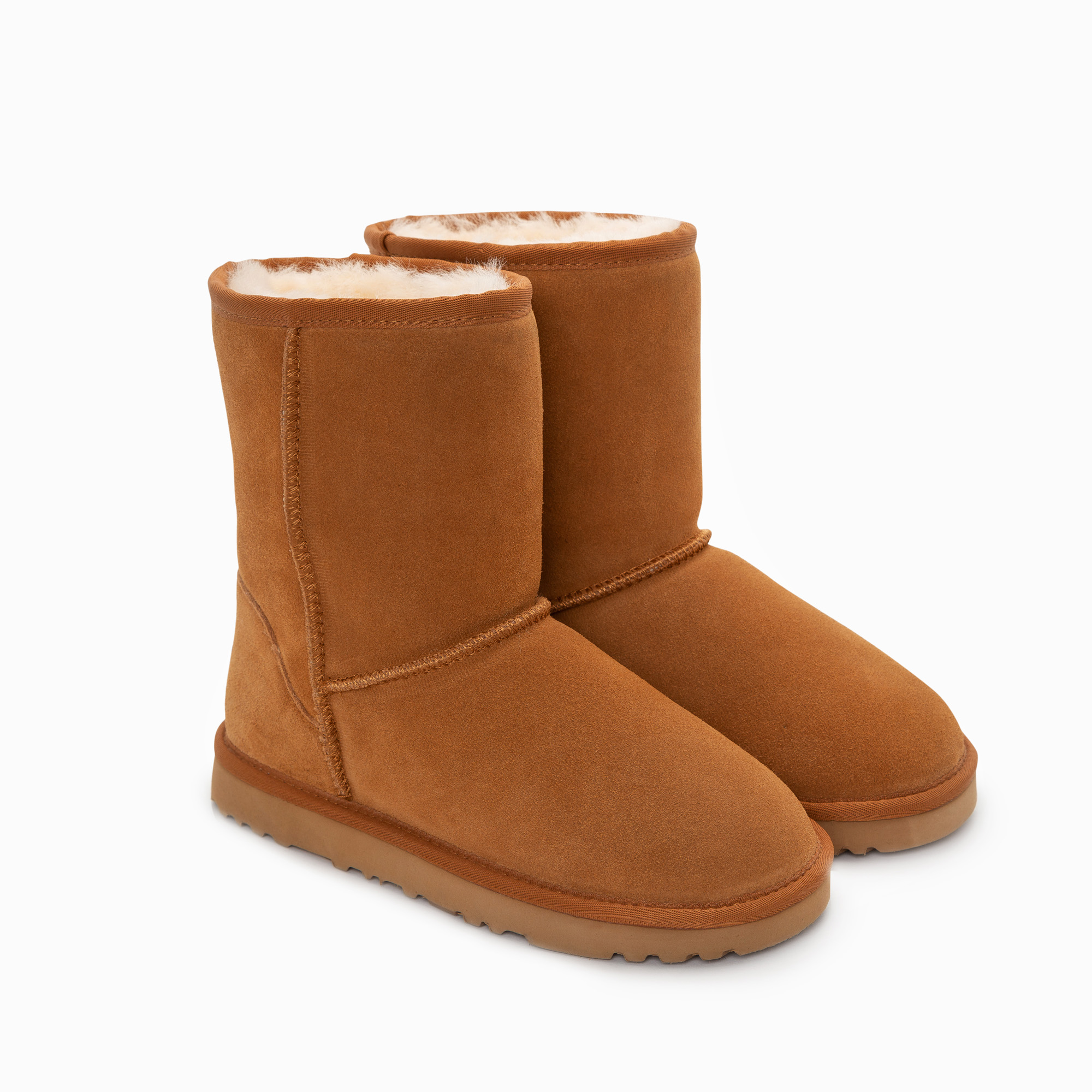 Ugg Boots Genuine Australian Sheepskin Unisex Short Classic Suede (Chestnut, EU37) โ image 6