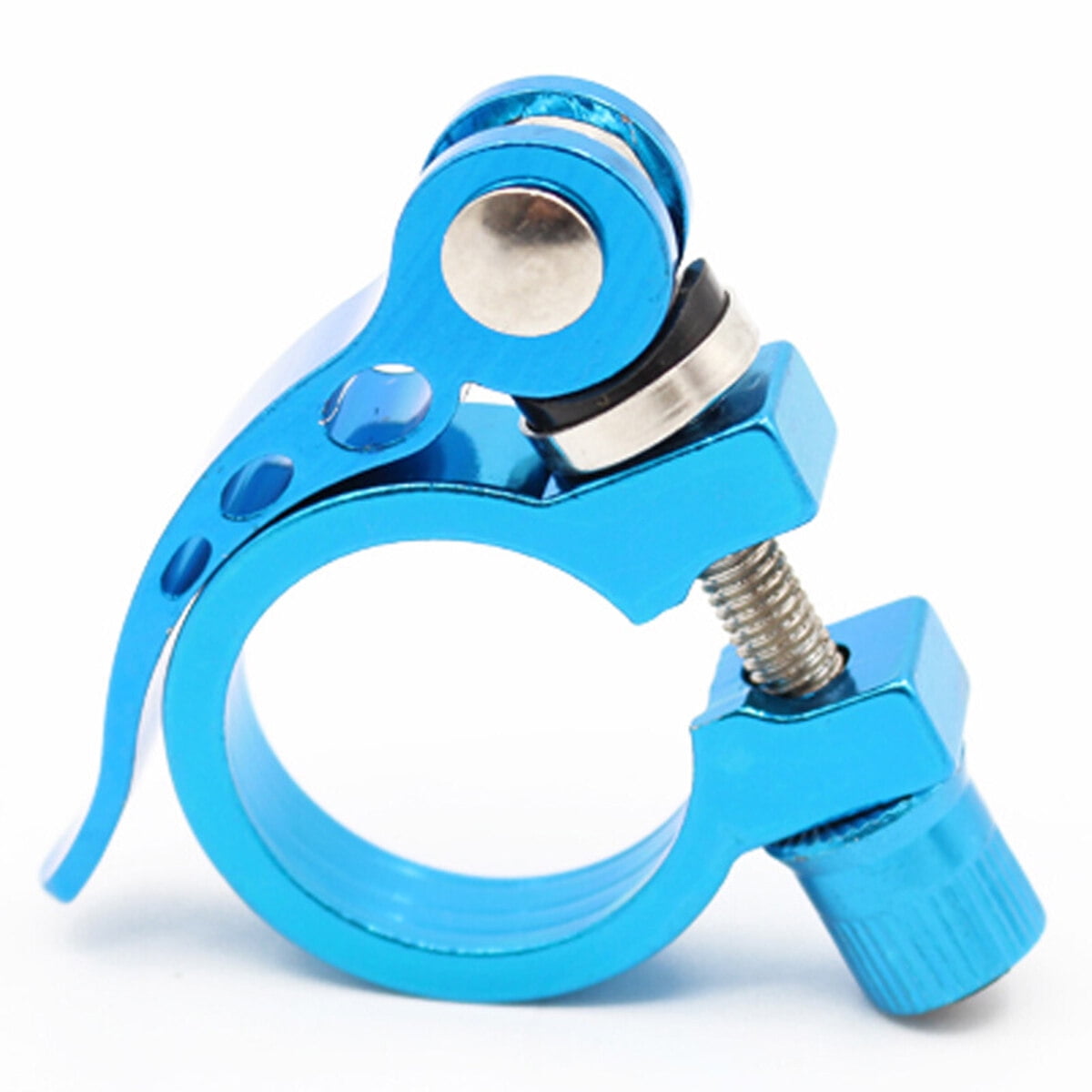 Durable Blue Bike Seatpost Clamp 1Pack for Cycling Quick Release — image 2