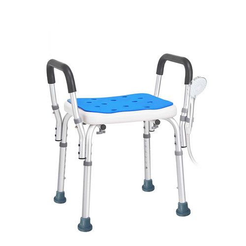 Adjustable Shower Chair Bath Seat Heavy Duty Bathtub Armrests Bench Bathroom โ image 2