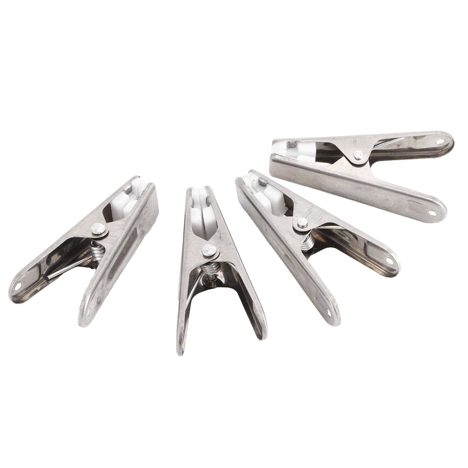 20Pcs Clothes Clips Stainless Steel Clothes Hanging Pins Clamps Home Laundry Underwear Pegs — image 5