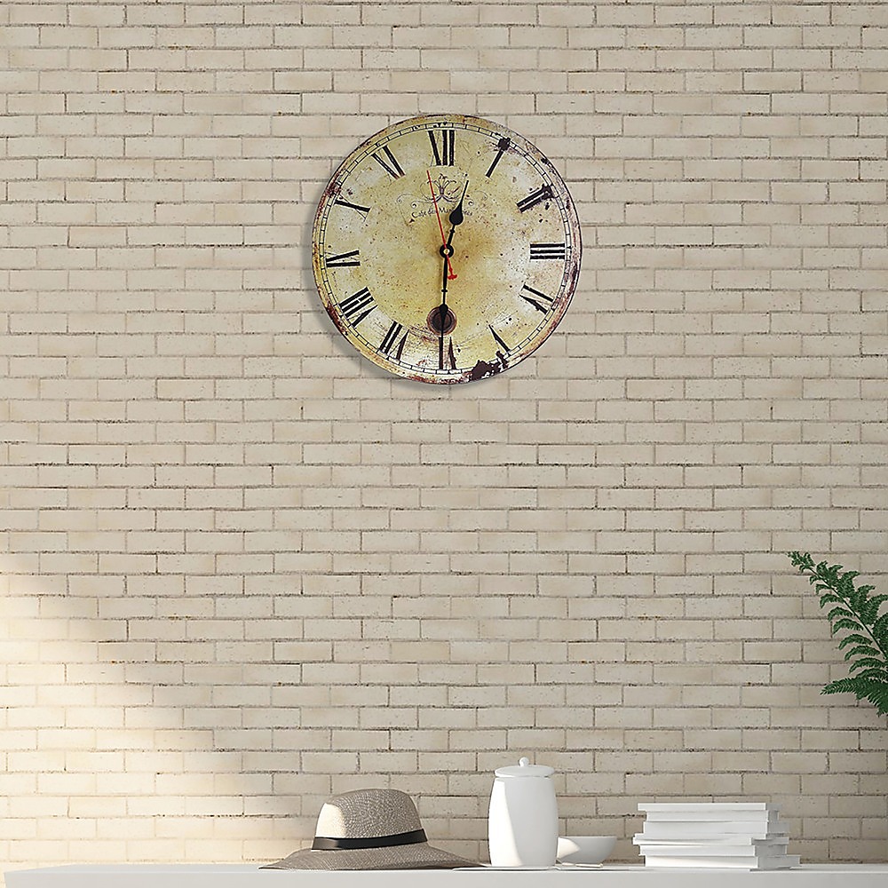 Large Vintage Wall Clock Kitchen Office Retro Timepiece — image 2