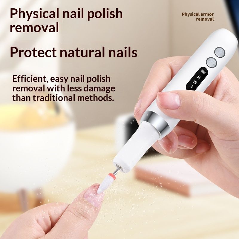 Portable Electric Nail Drills, Manicure and Pedicure Sets for Grinding,polishing and Trimming,Rechargeable Pedestal Nail Polisher — image 3