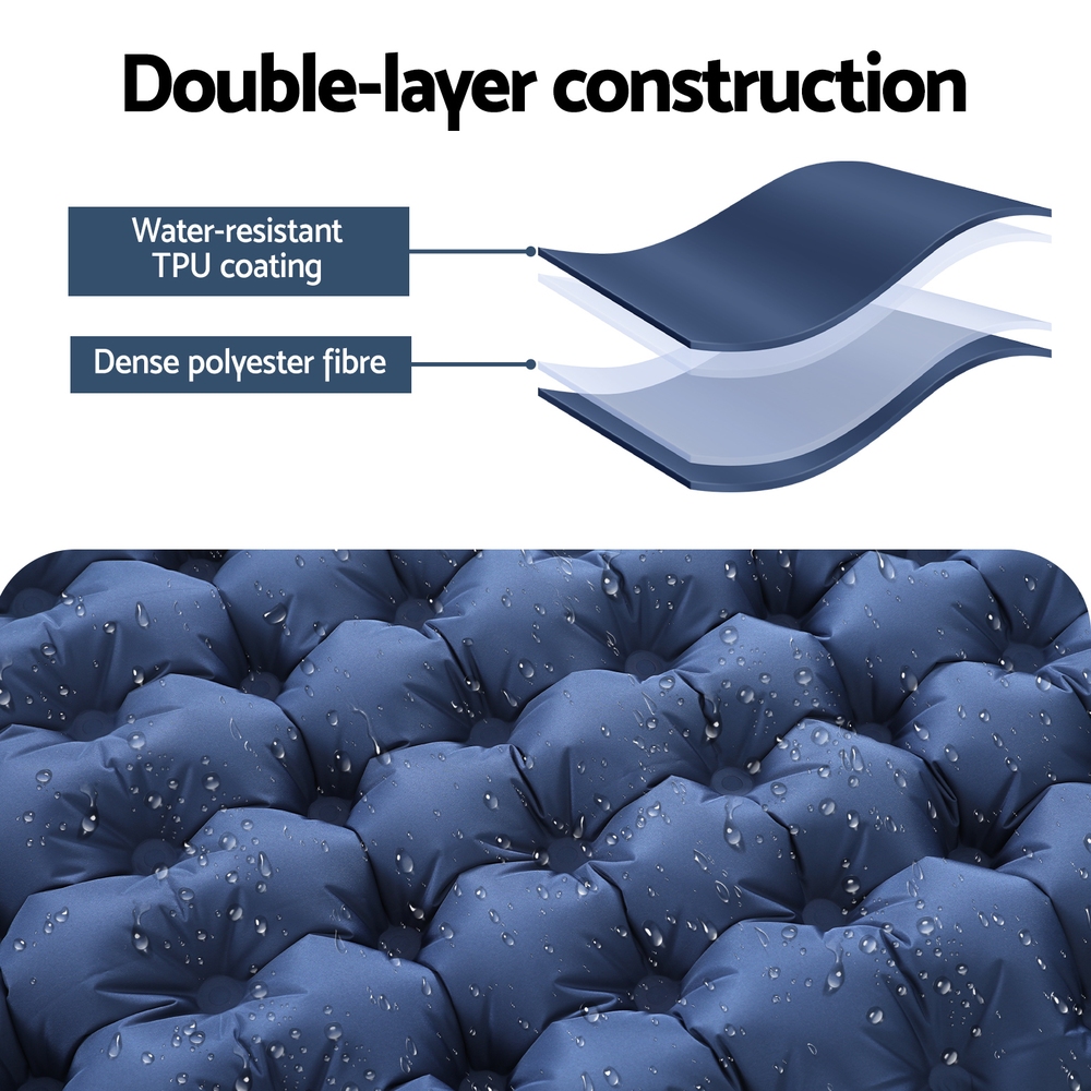 Weisshorn Self Inflating Mattress Camping Sleeping Mat Air Bed Single Pillow Bag — image 5