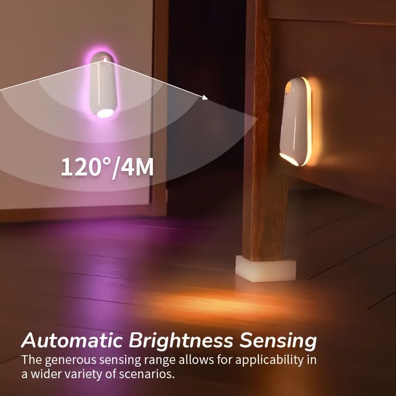 Motion Sensor Light 7-Color Night Light ABS Edge Light Stair Sensor Light - Multi-color - Size 01 — image 4