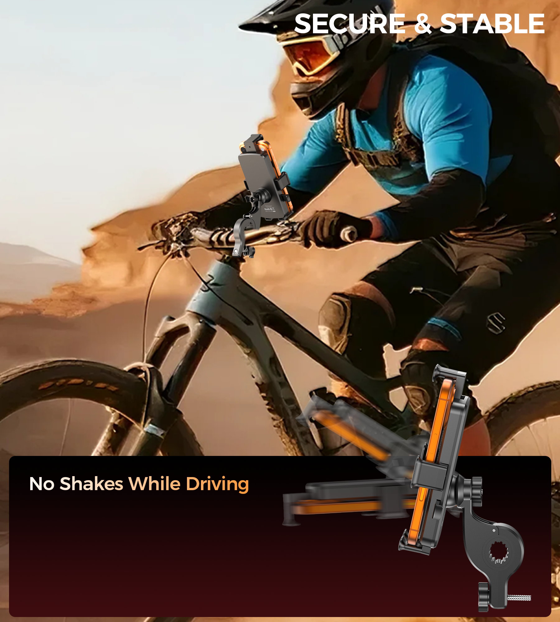 Choetech H092 Cycling Phone Holder Bike Handlebar Mount — image 6