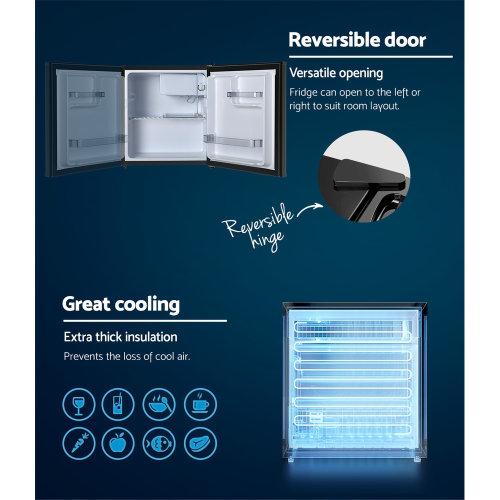 Devanti 48L Bar Fridge Black — image 6