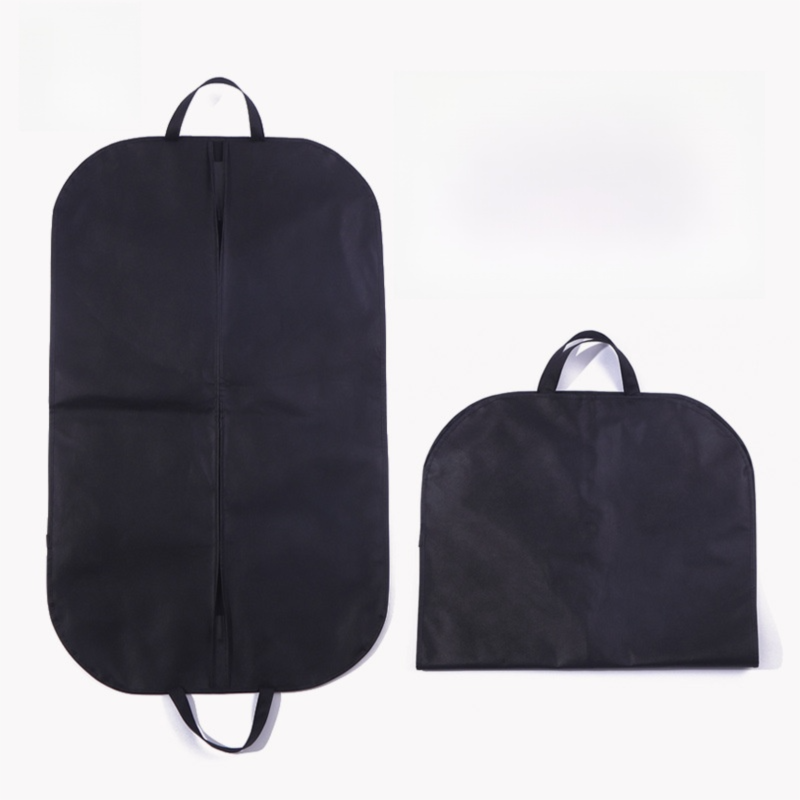 2-Pack Travel Long Dress Garment Carrier Bag Suit Bags(60×100CM) - Non-Woven Dust Cover, Foldable Hanging Clothes Storage Bag with Reinforced Handle — image 2