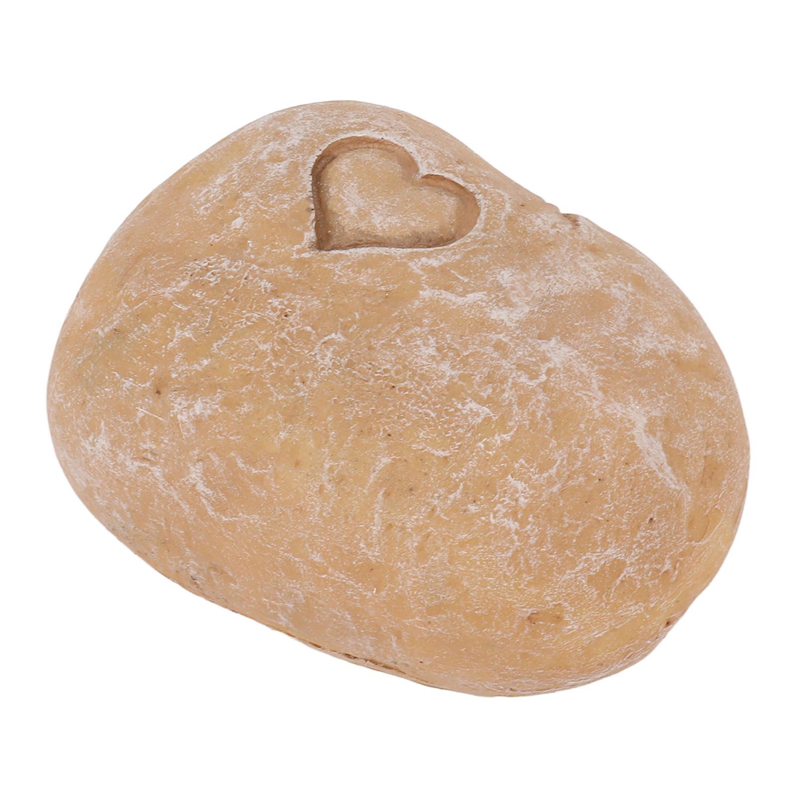 Pet Memorial Garden Stone DIY Lettering Simulation Pebbles Pet Grave Marker for Dogs Cats Love Stone Sand Color โ image 6