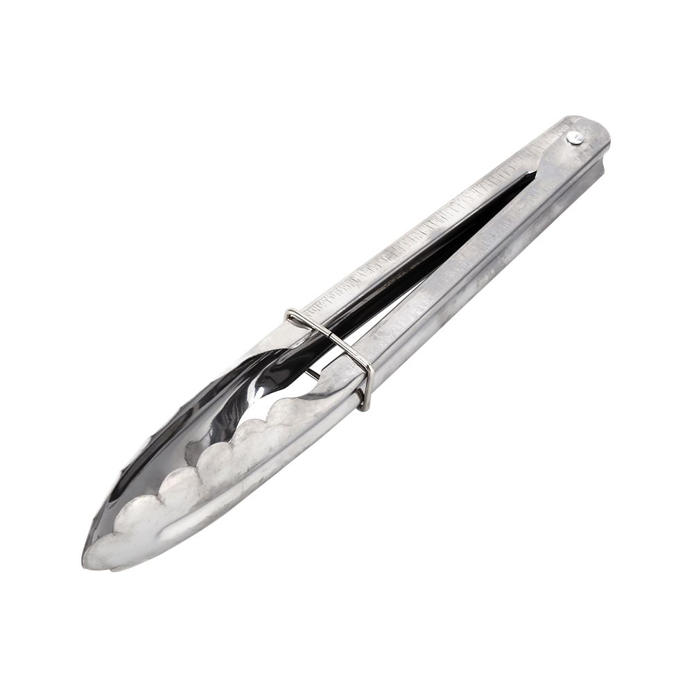 9" Stainless Steel BBQ Clip Buffet Food Tongs Bread Steak Kitchen Serving Clamp Tools โ image 2
