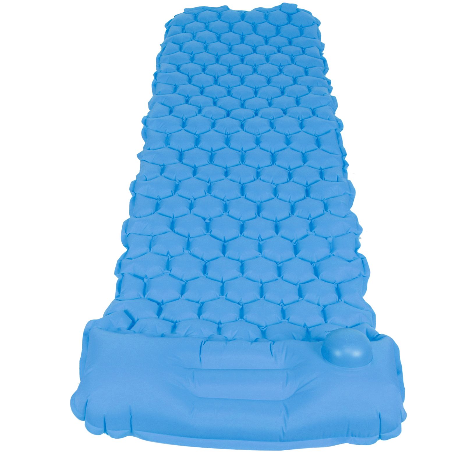 Inflatable Sleeping Pad Mat Portable Air Bed for Outdoor Camping Hiking Travel BeachPeacock Blue — image 4