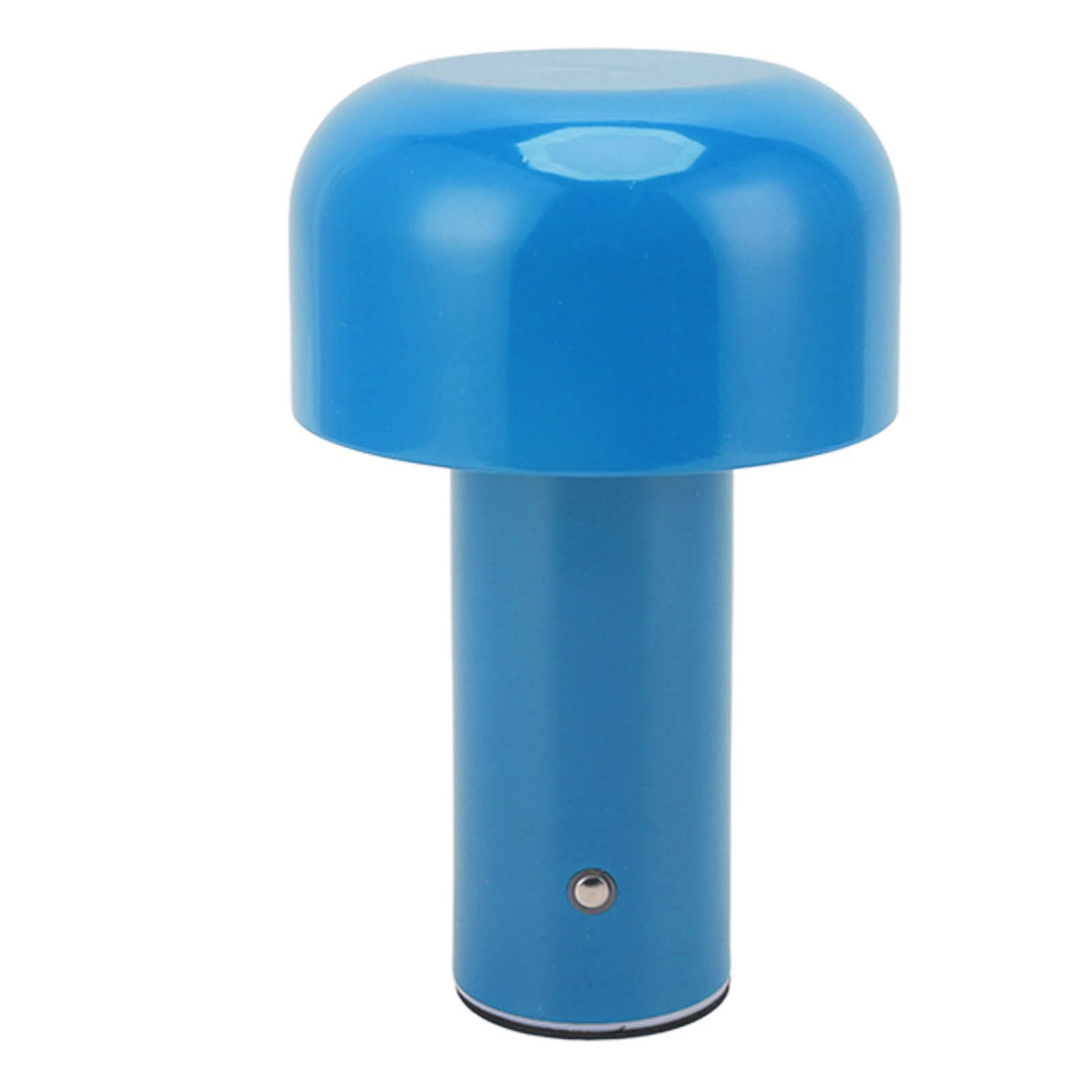LED Desk Lamp Mushroom Design USB Charging 3 Color Temperature Touch Table Light for Restaurant Study Blue — image 6