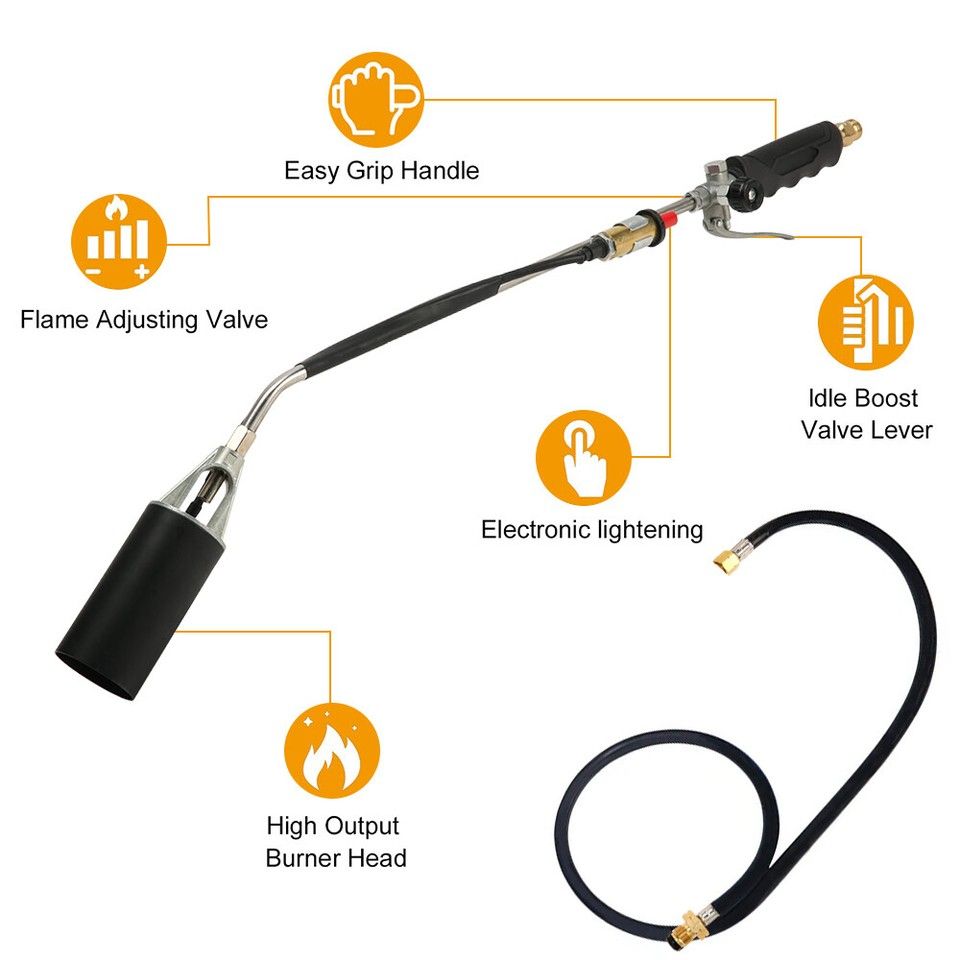 Spring Summer Weed Burner Kits Shrub Grass Killer Propane Gas Torch Garden โ image 2
