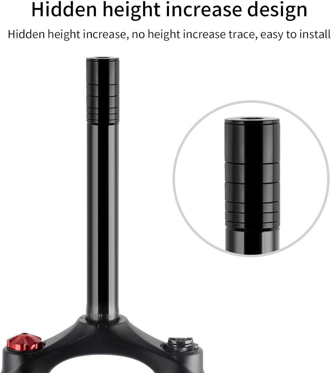 Stem Extender - Professional Stem Extender - Bicycle Handlebar Riser - Comfortable Cycling - Sturdy - Non-deformable - Comfort - Stability Performance - Ideal — image 3