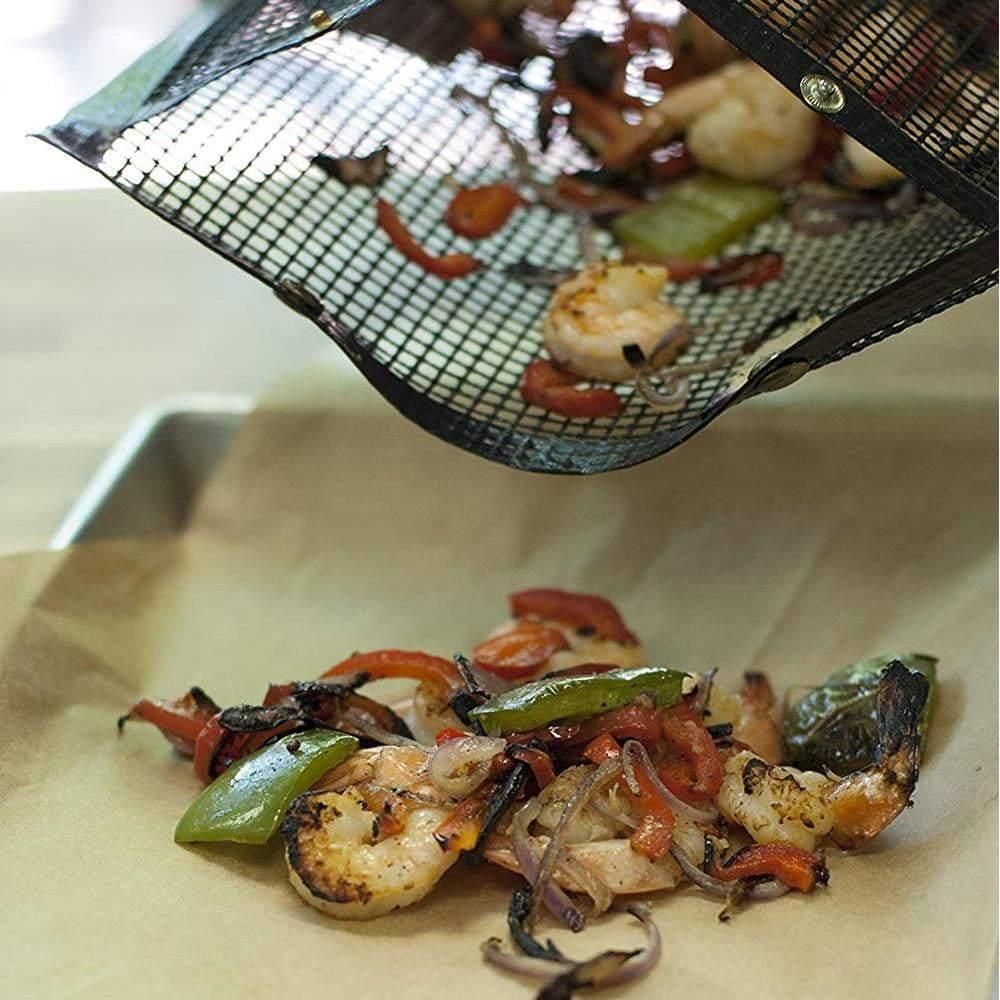 2-Pack Mesh Grill Bags for Grilling Black — image 4