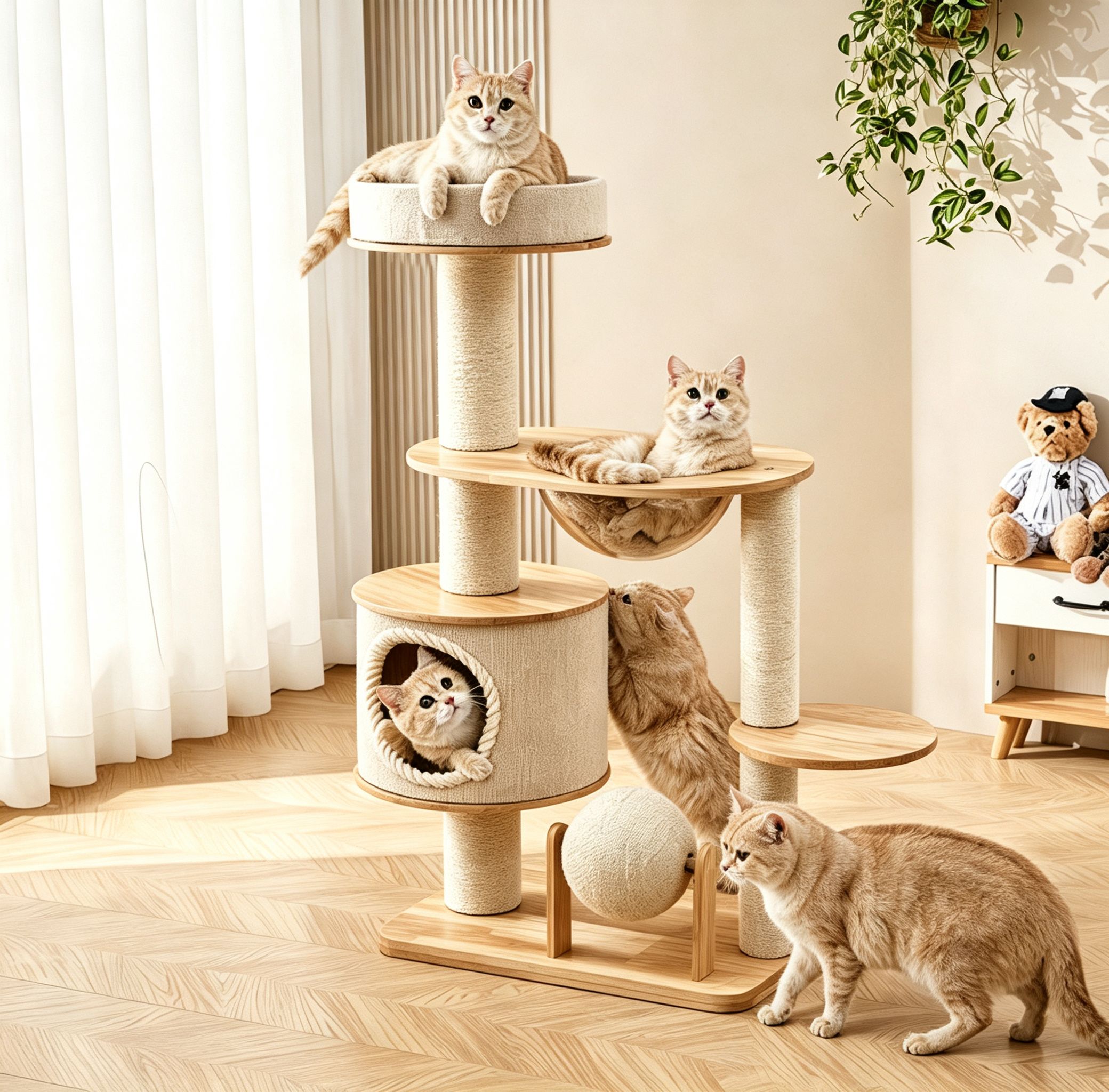 Classic Heavy-Duty Carpet Cat Tree — image 2