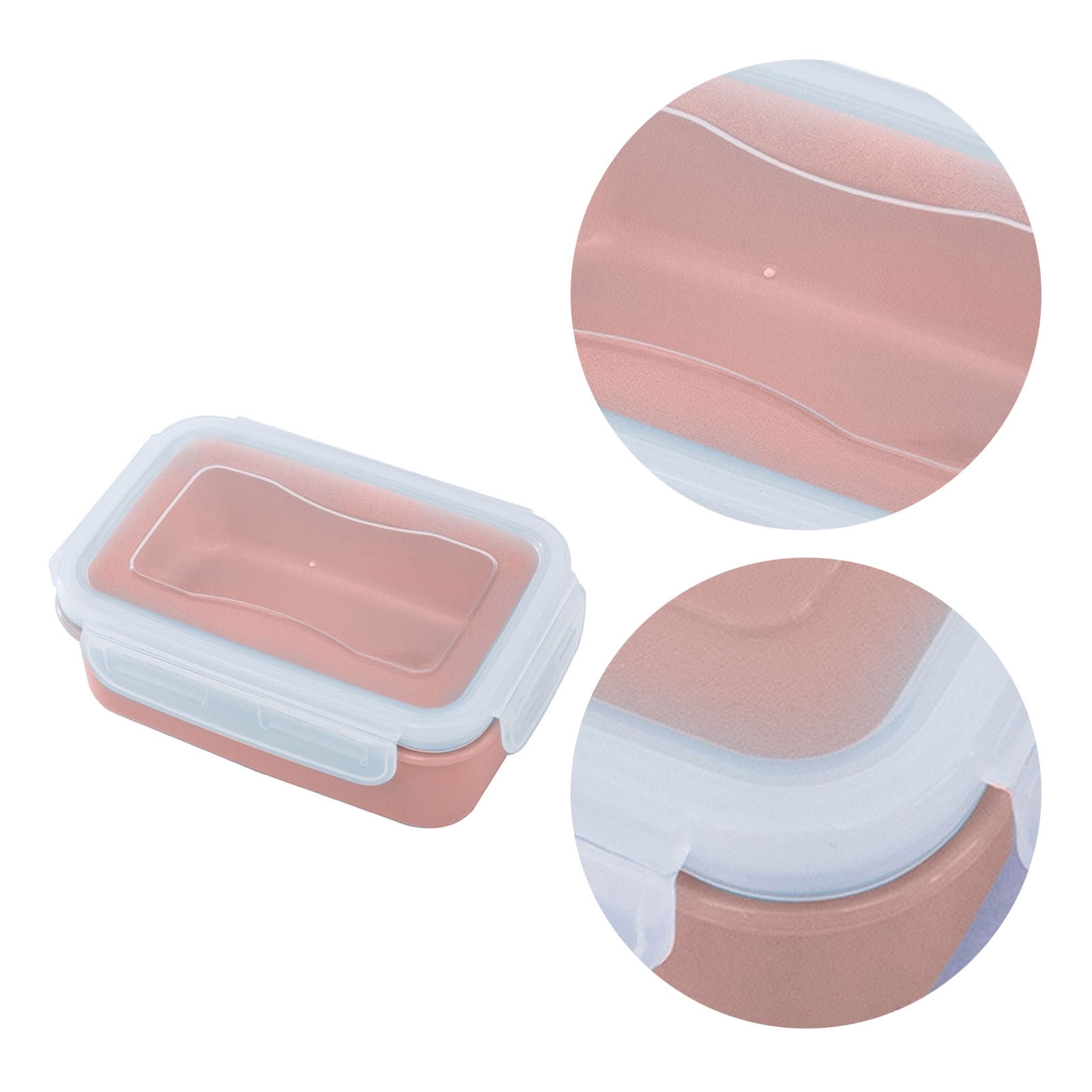 1 Piece Plastic Meal Prep Containers with Lids, Food Storage Containers with Snap Locking Lids, Airtight Lunch Containers, Red, 14 × 9.4 cm — image 5