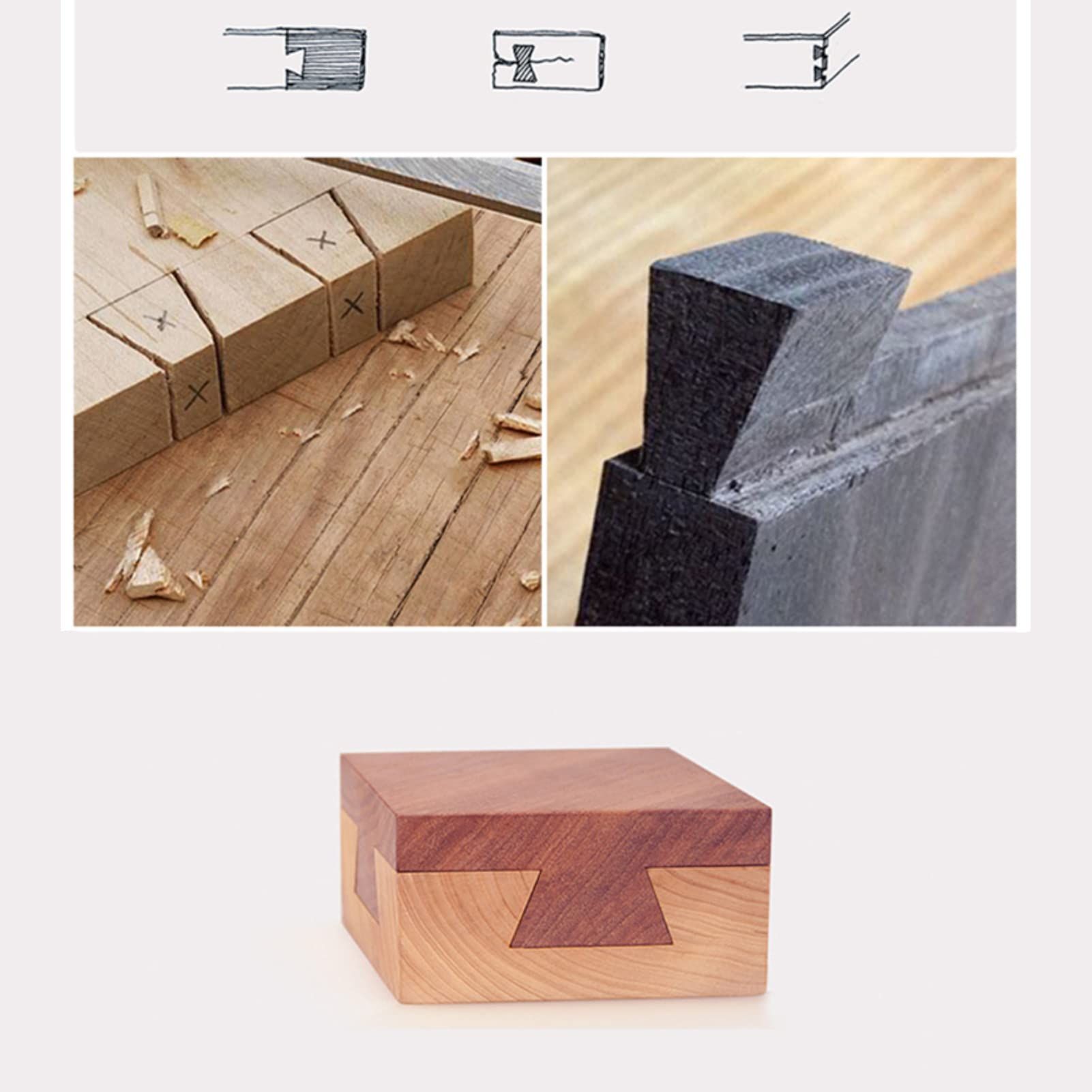 Dovetail Marker, Aluminum Alloy Dovetail Marking Jig, Woodworking Dovetail Ruler Marker, Dovetail Jig Guide for Cork,(1:5 1:8) โ image 4