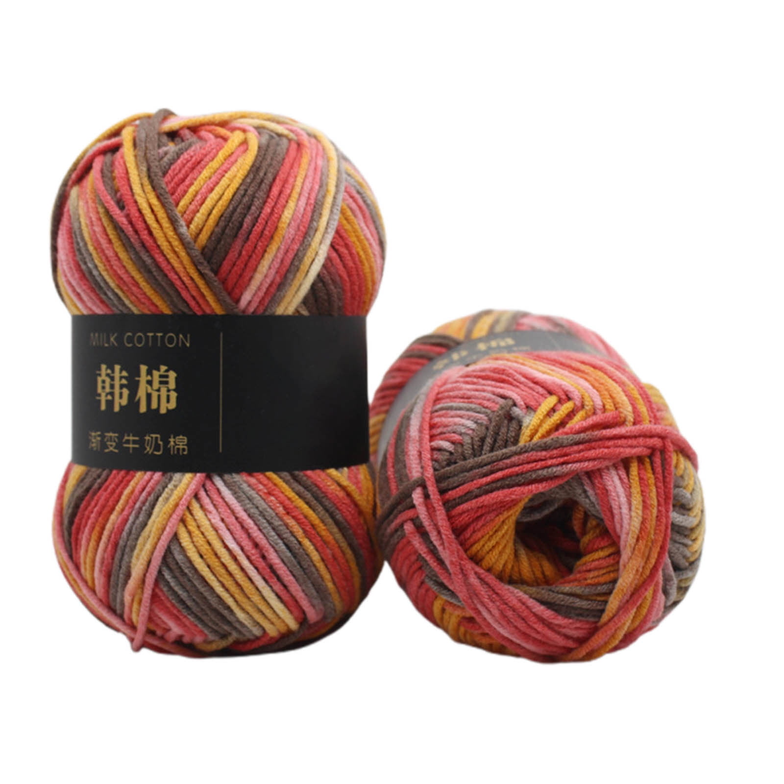 Cotton Yarn - Multicolor Rainbows Yarn,50 gram Skeins,26 Colors Available,7 Strands Of Combed Milk Cotton Crocheting Yarn for Knitting,Crochet,Weaving,Arts & — image 2