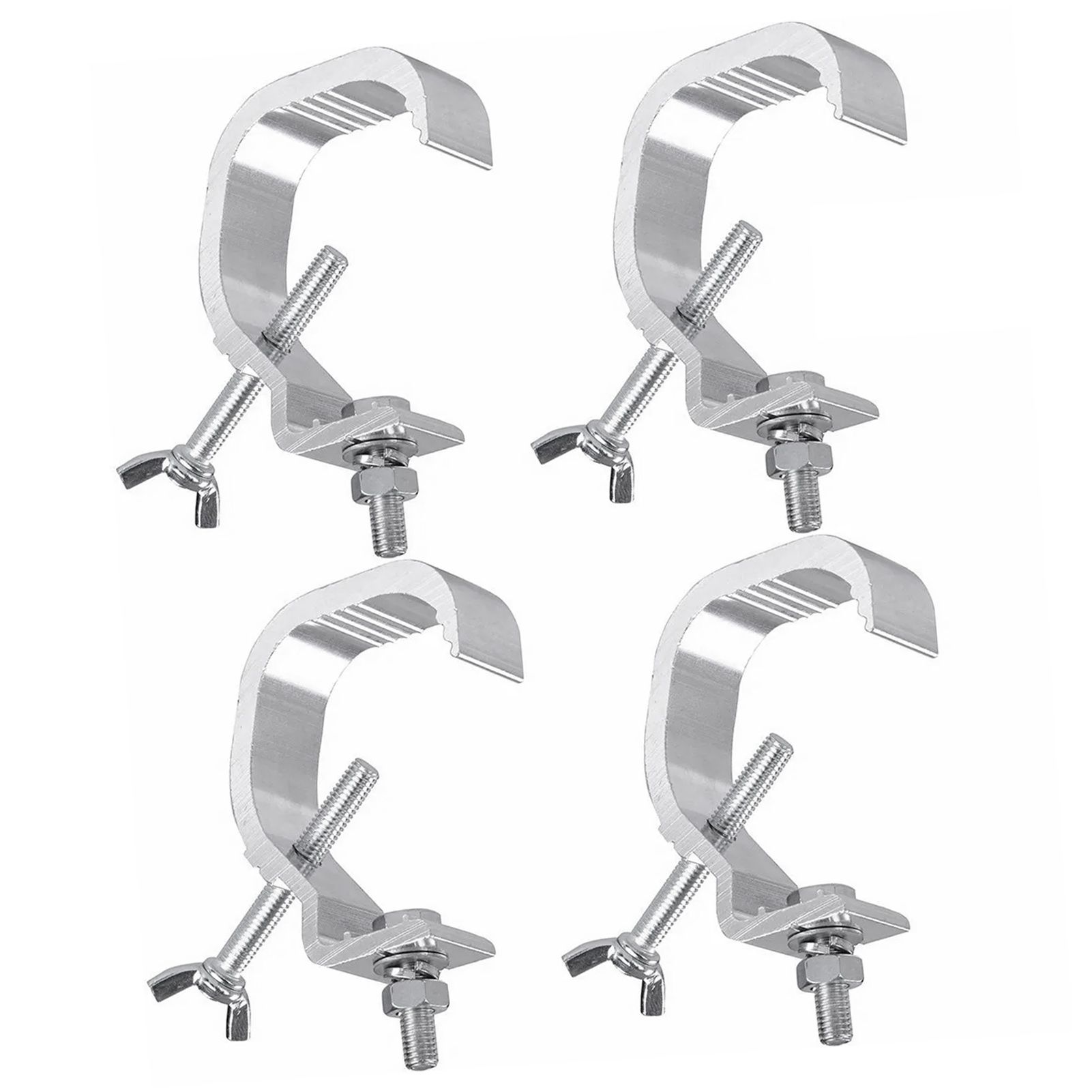 Stage Light Clamp Heavy Duty Prevent Slip Cast Aluminum Stage Lamp Hook Kit for Spotlight Moving Head Light 4pcs — image 2