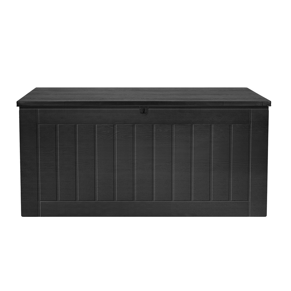 Gardeon Outdoor Storage Box 830L Container Lockable Bench Tool Shed All Black โ image 3