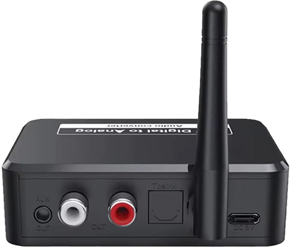 Bluetooth Receiver - Bluetooth Receiver for Audio - BT 5.3 - SPDIF/Optical/RCA Output - B35T - Black — image 3