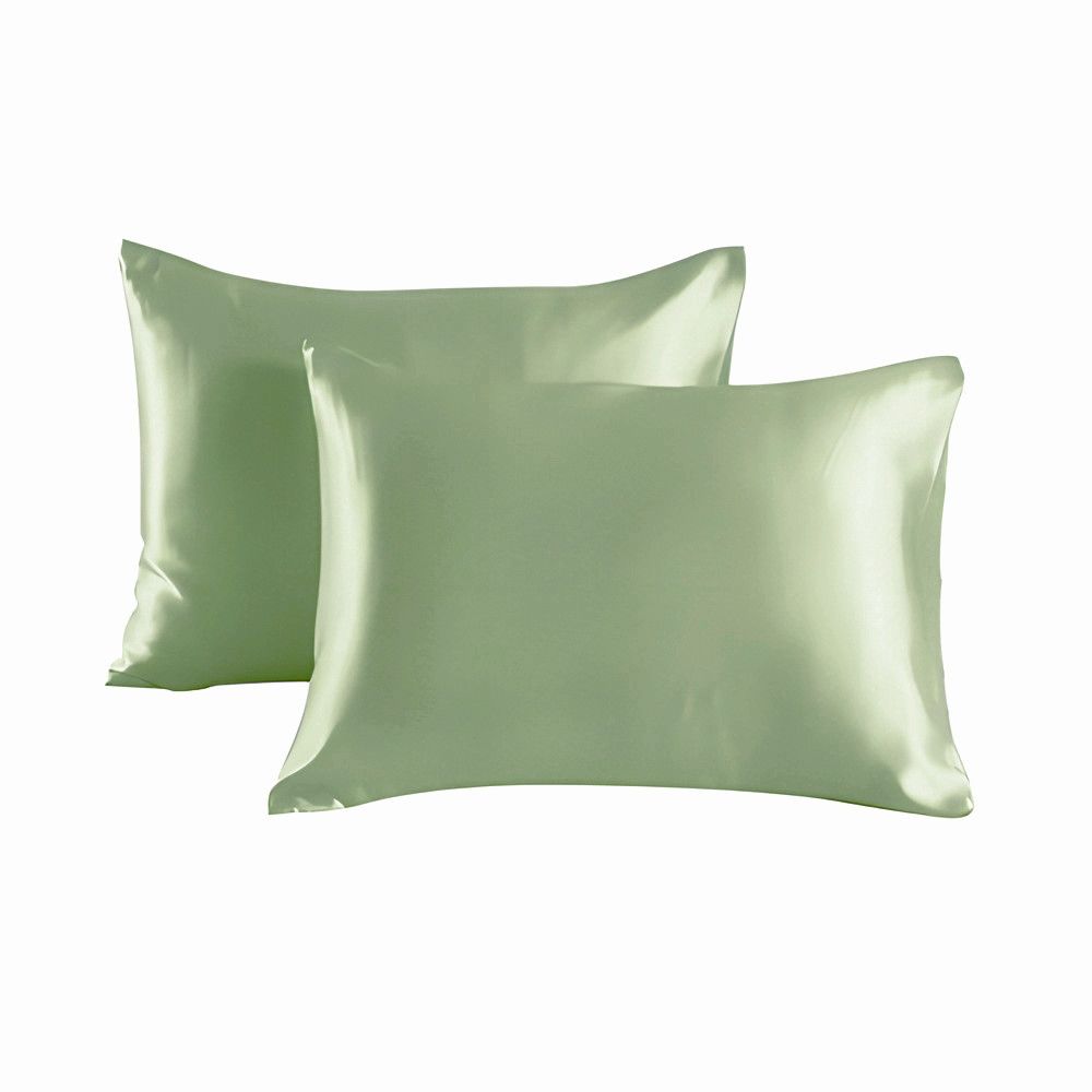 2-pack Satin Pillowcase, Light Green, 50 × 66cm