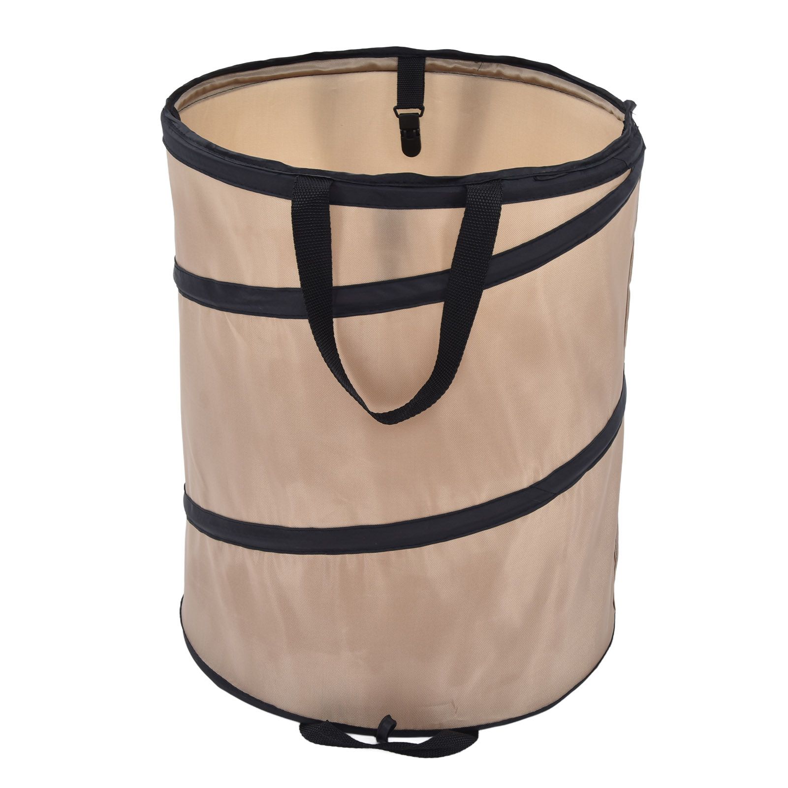 37.8L Collapsible Leaf Trash Can Reinforced Steel Spring Oxford Cloth Collapsible Container Small Size — image 4