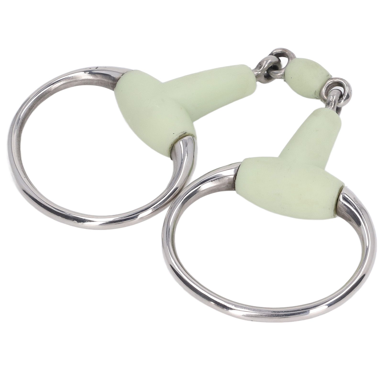 Horse Snaffle Bit Stainless Steel Horse Snaffle Roller Garden Breeding Mouth Bit for 125mm Horse Mouth โ image 4