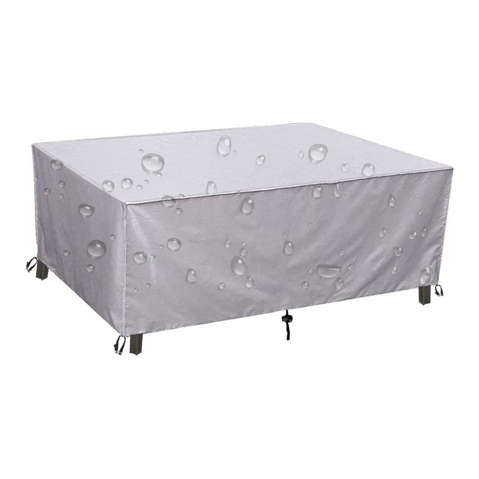 Rectangular Heavy Duty Table Cover - Tough Canvas Waterproof Outdoor Dining Table and Chairs General Purpose Furniture Cover