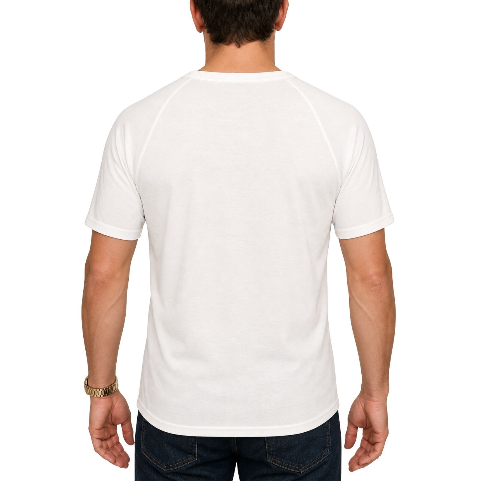 Mens Merino Wool Blend Thermal Top Short Sleeve Base Layer Warm - Natural โ image 4