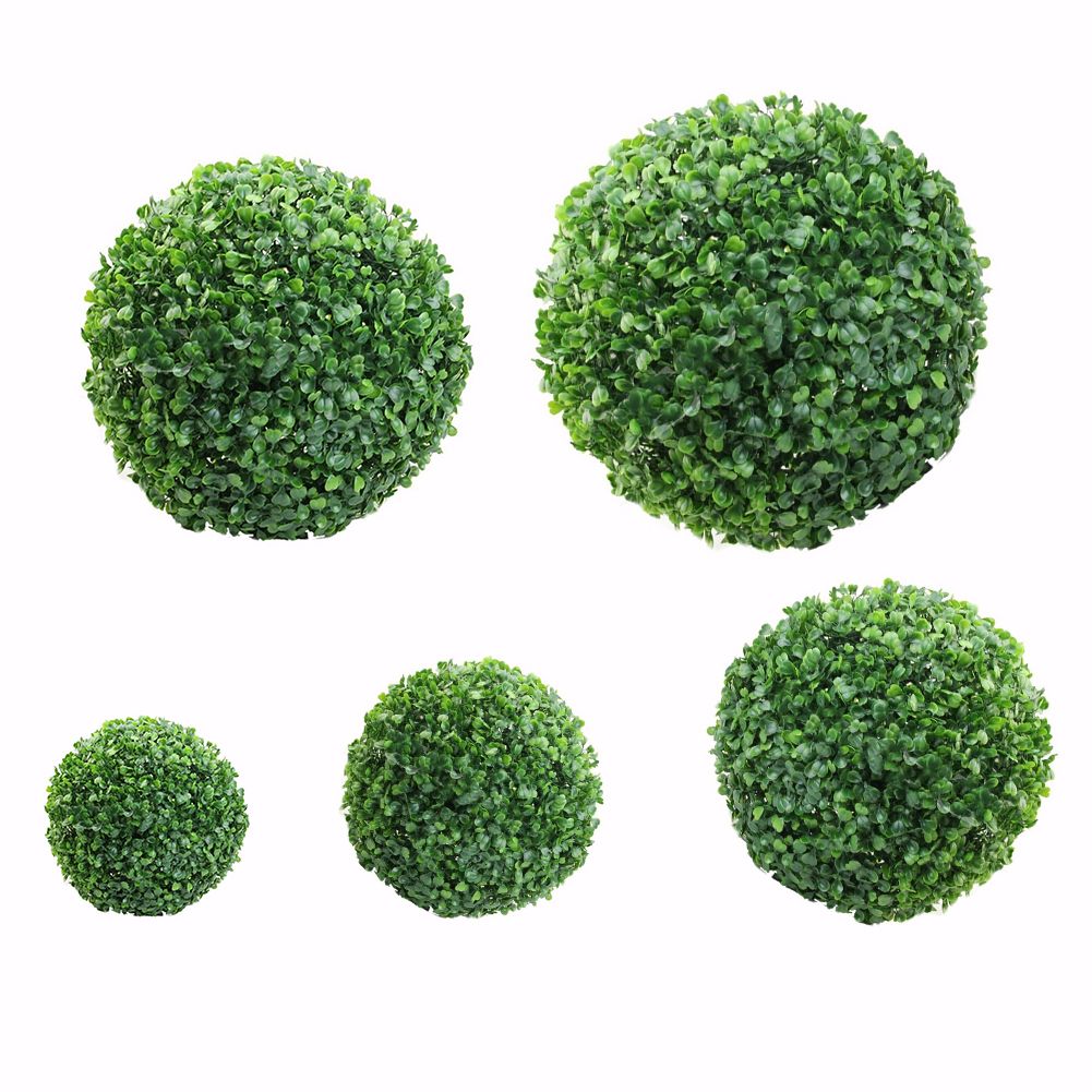 Green Plastic Plant Ball Decoration Home Outdoor Wedding Party Decoration Plants Grass Ball โ image 2