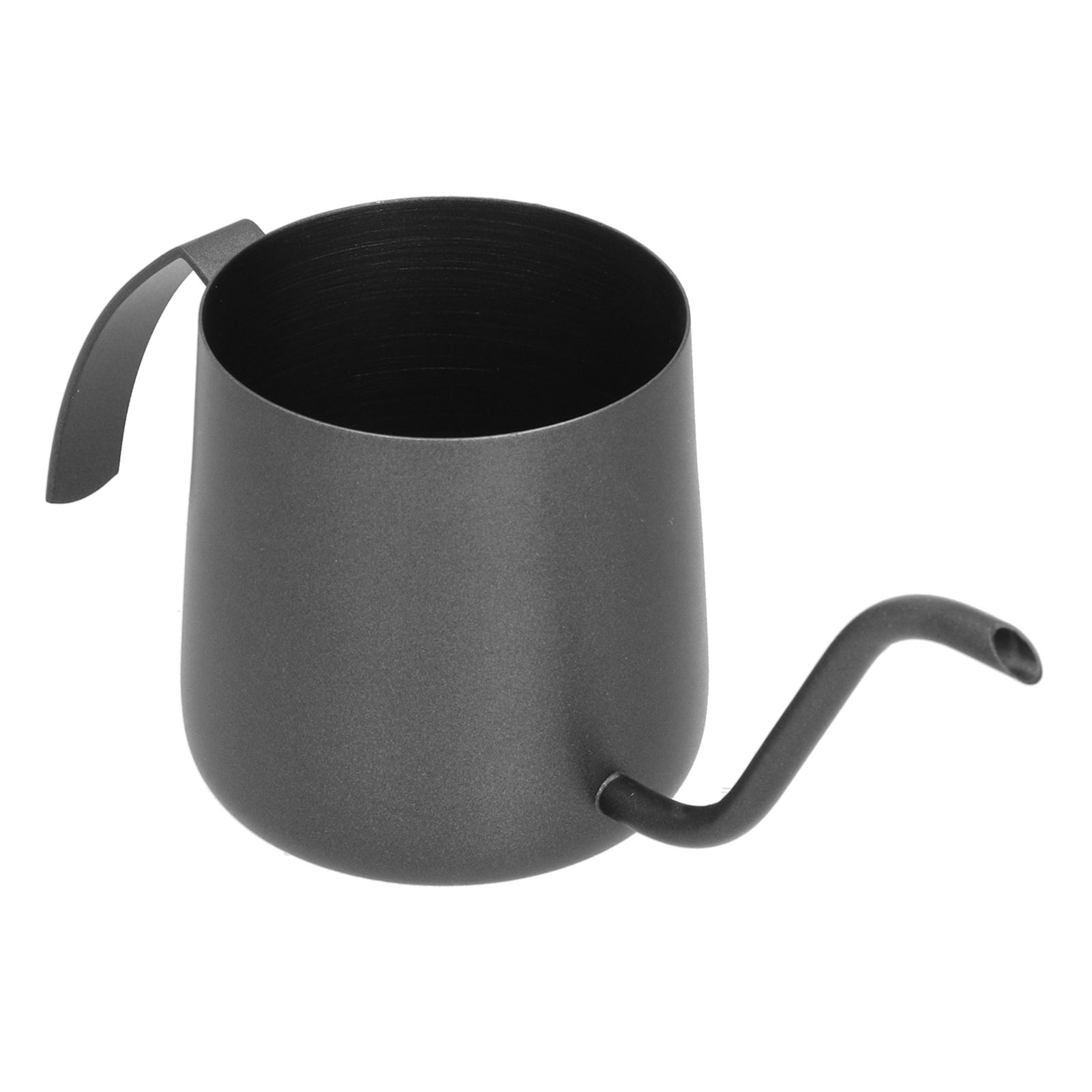 304 Stainless Steel PTFE Gooseneck Kettle with Inner Scale Pour Over Coffee Pot for Home250ml Black โ image 2